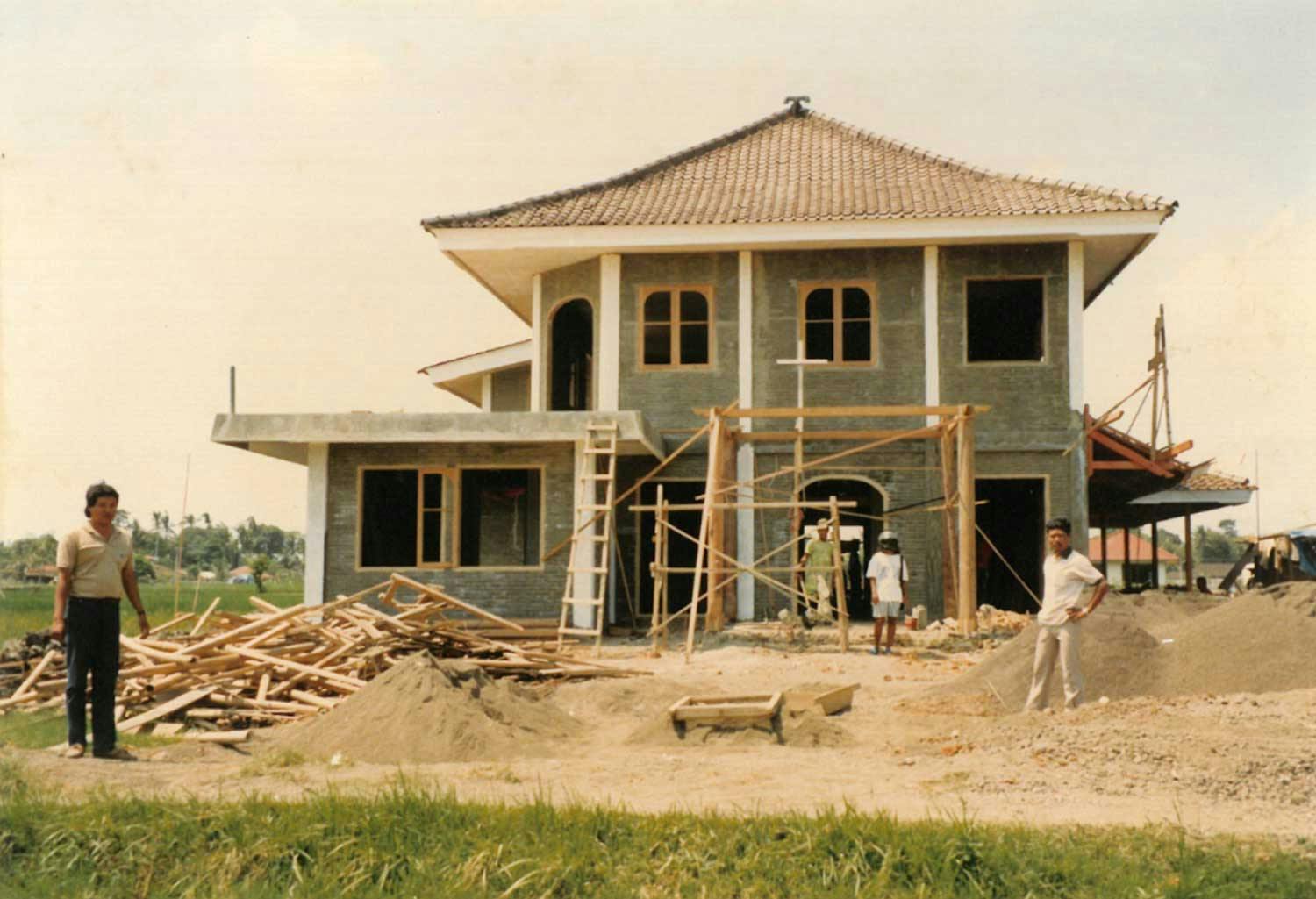 A Work in Construction: When being built, this was one of the only houses in the area.