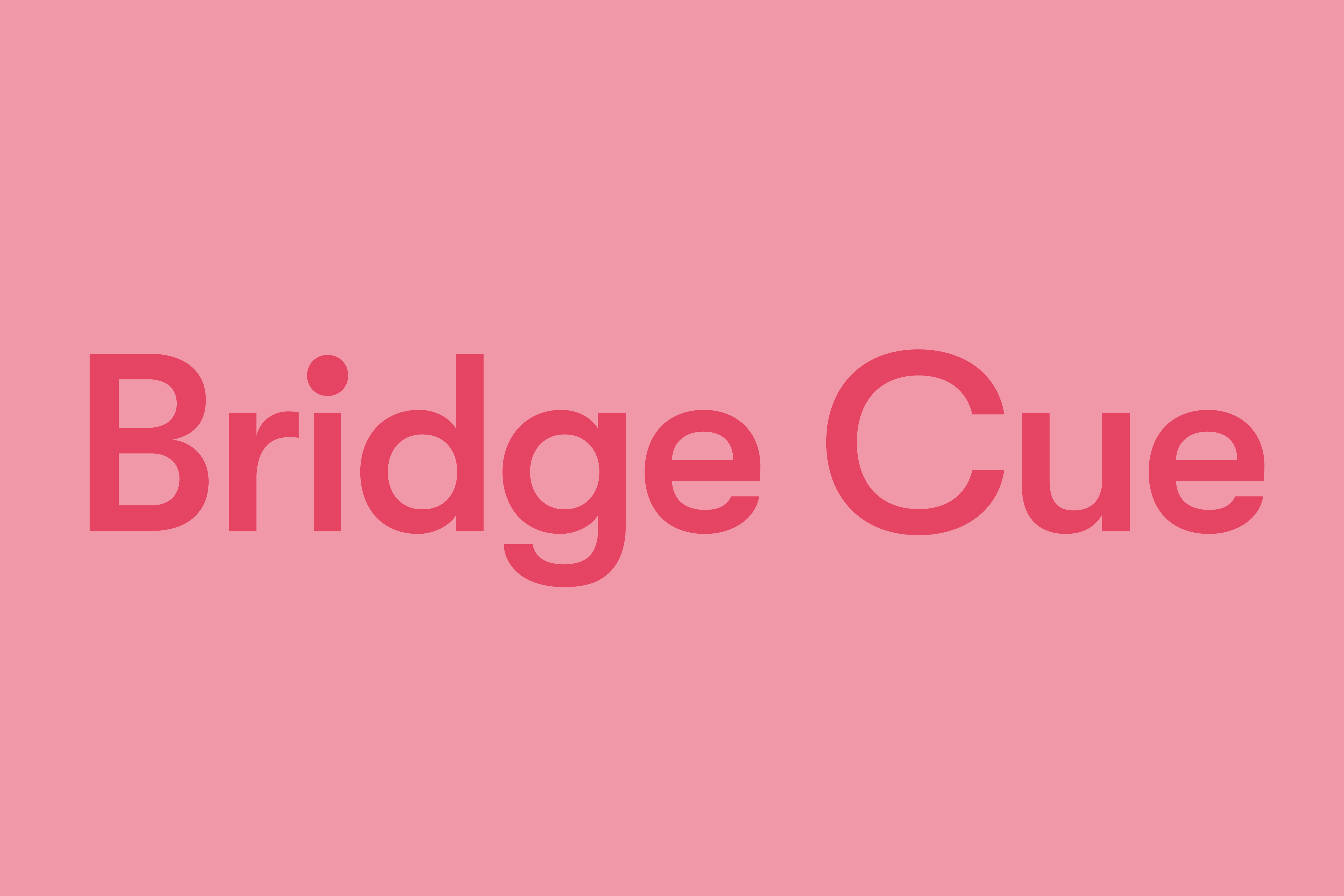 Bridge cue