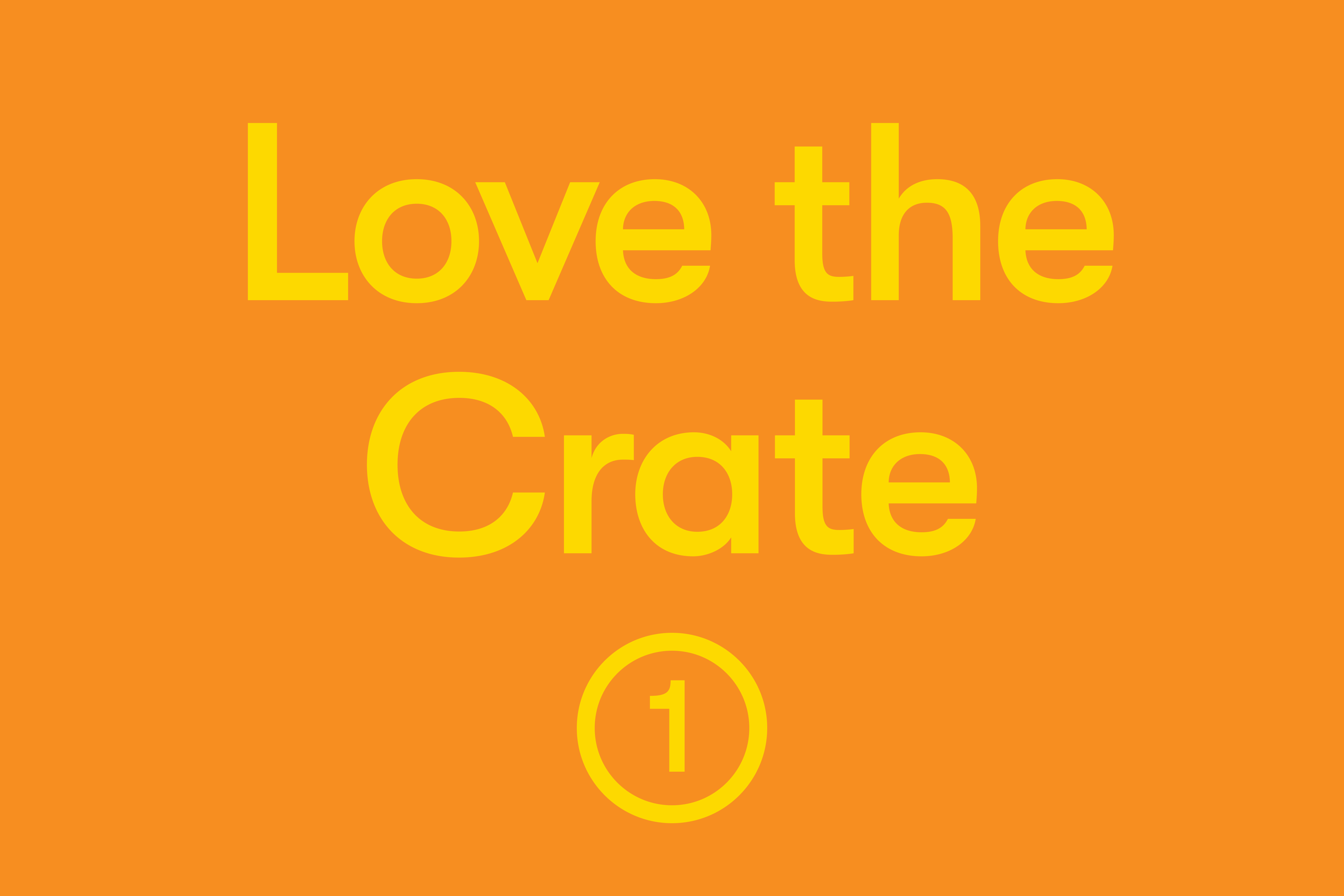 Learn to love the crate