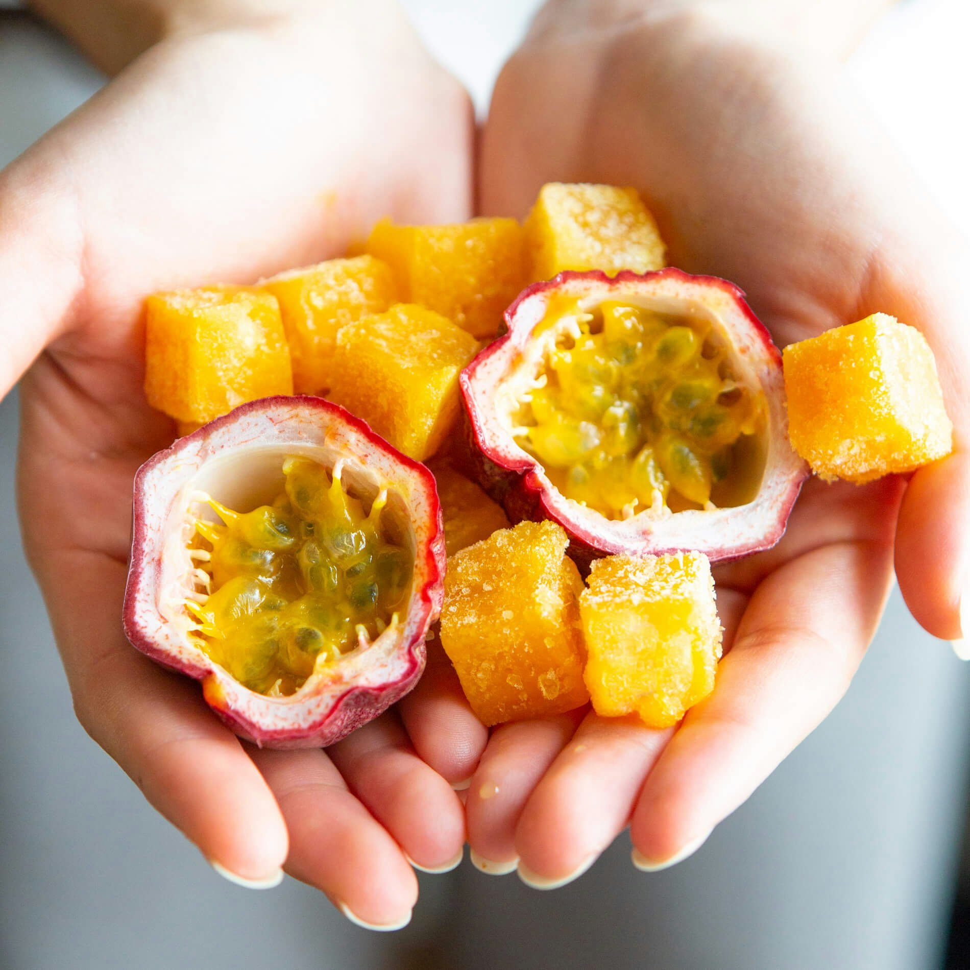 passion fruit cubes