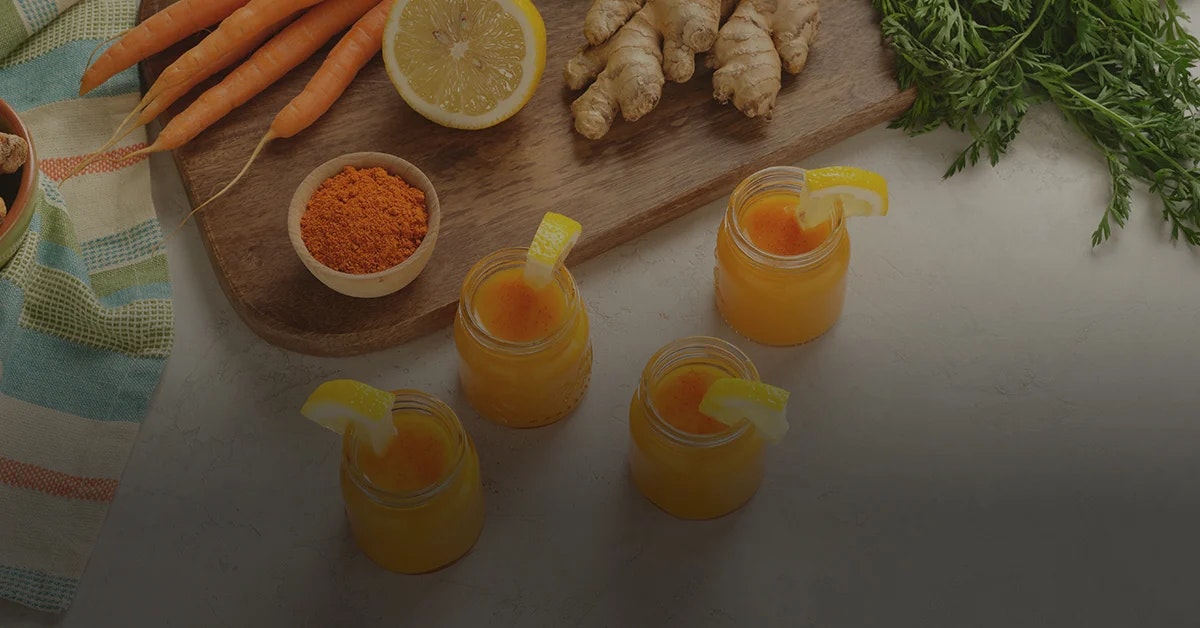 carrot, ginger, lemon juice