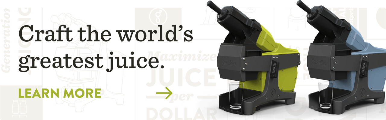 Craft the worlds greatest juice, learn more call to action