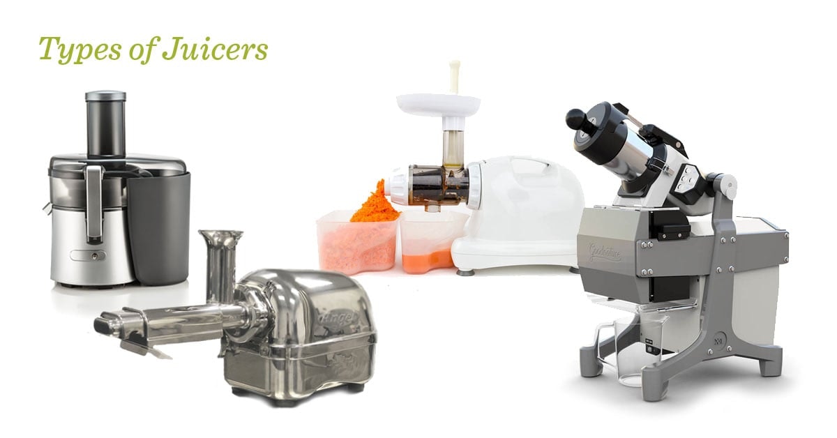 comparing the four main types of juicers