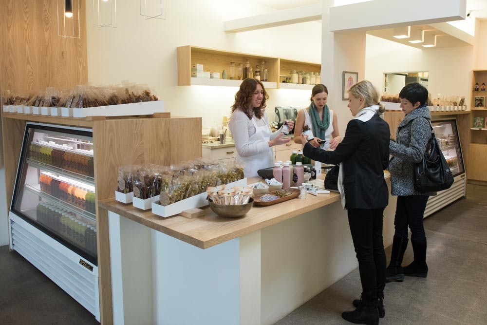 Moon Juice shop - inside