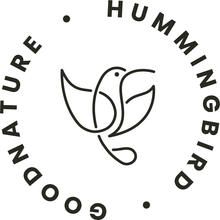Hummingbird badge black goodnature