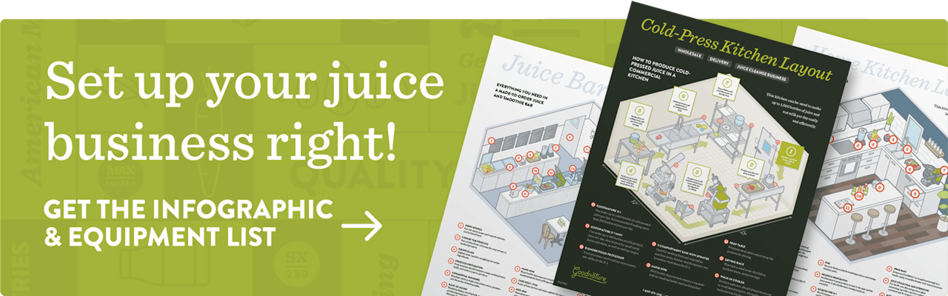 ColdPressed Juice Bar Equipment List & Kitchen Layout