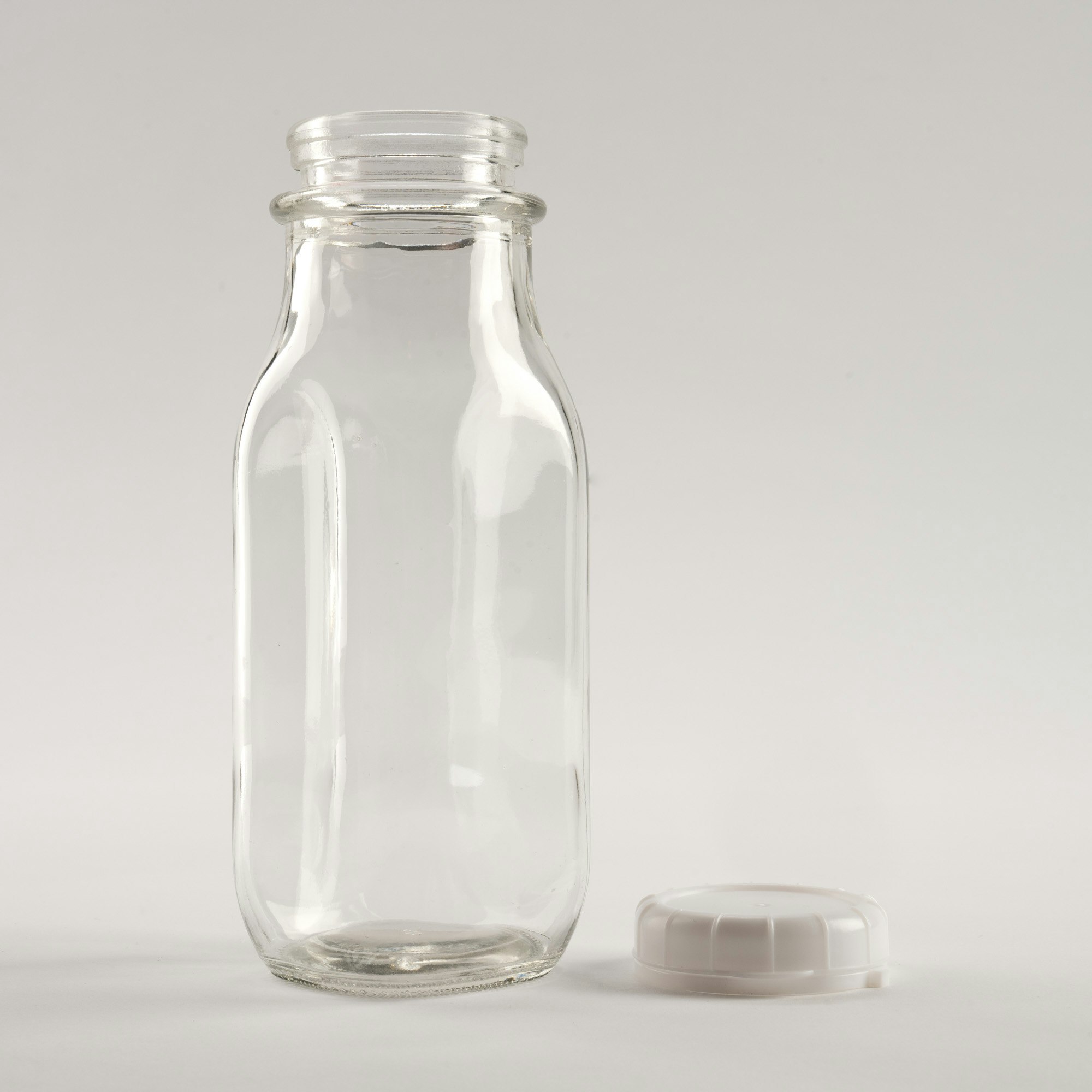 12 oz glass juice bottle