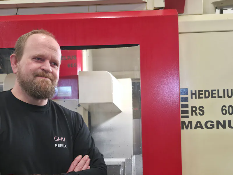 Per-Anders Eriksson med sin Hedelius RS 605