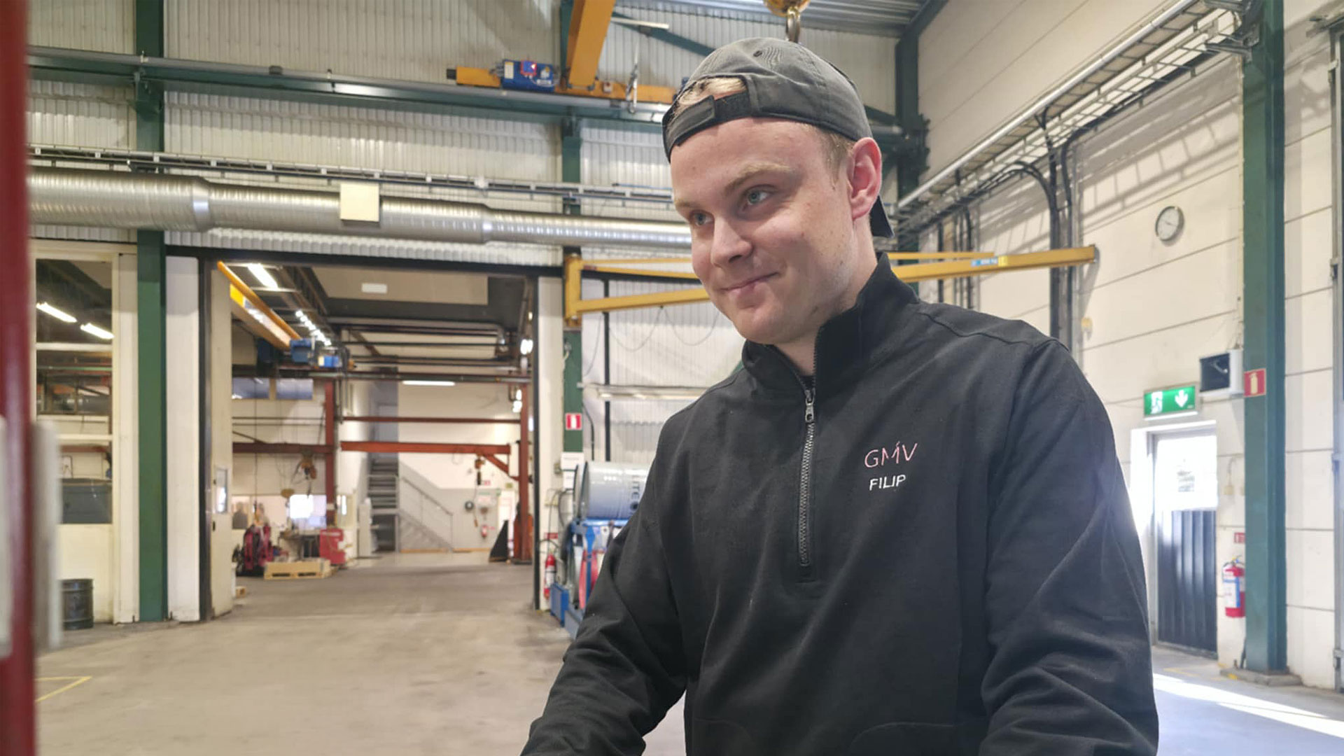 Filip Carlsson jobbar med Gostas SC 1700