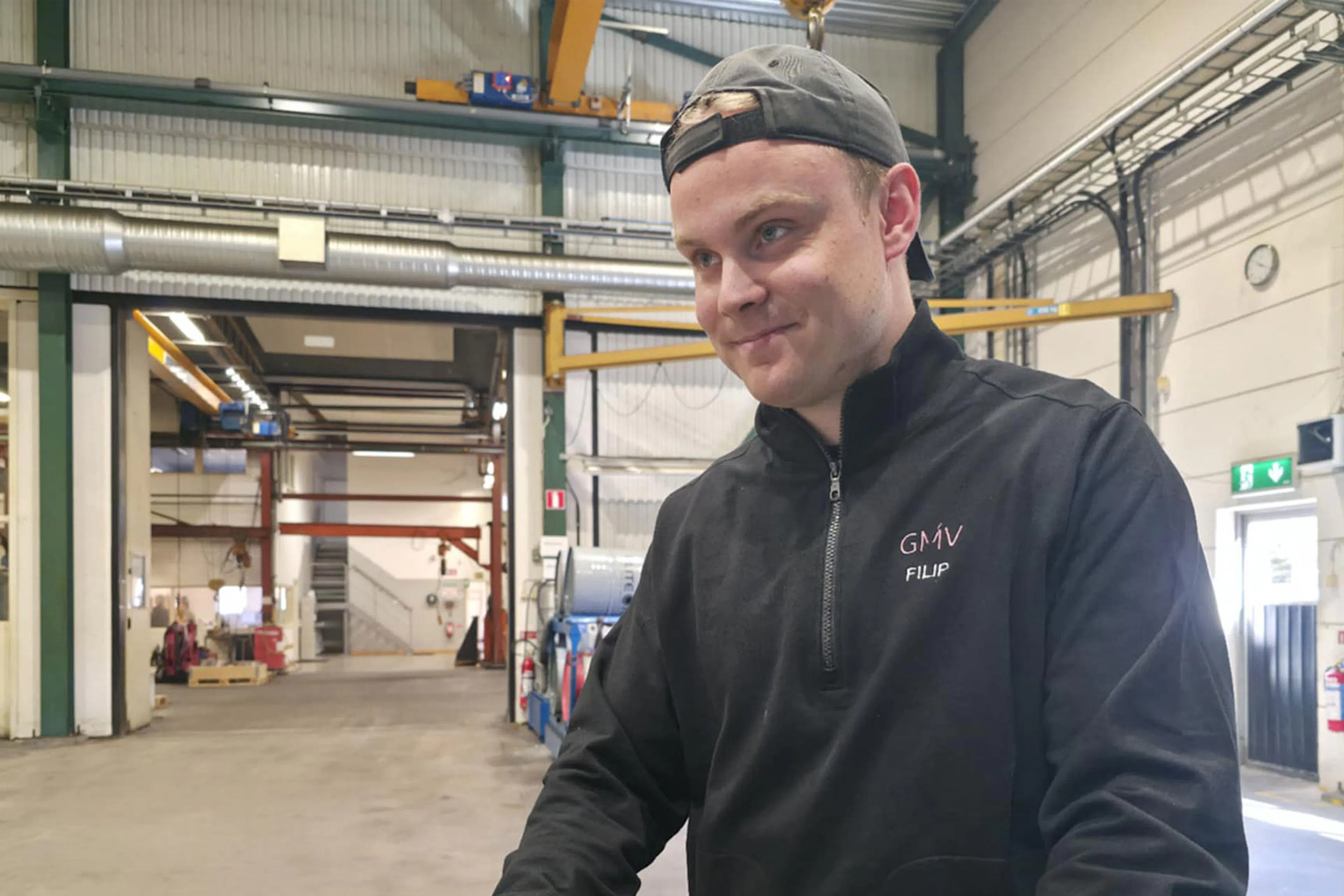 Filip jobbar med Gostas SC 1700