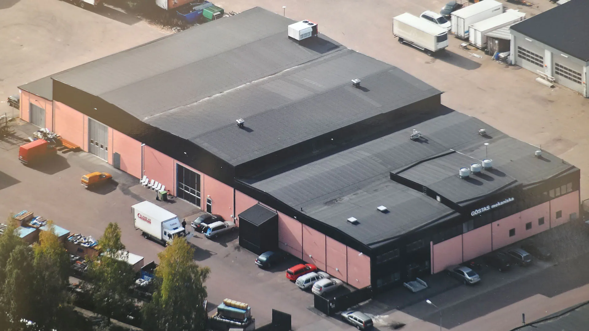 Flygbild GMV Göstas Mekaniska Verkstad