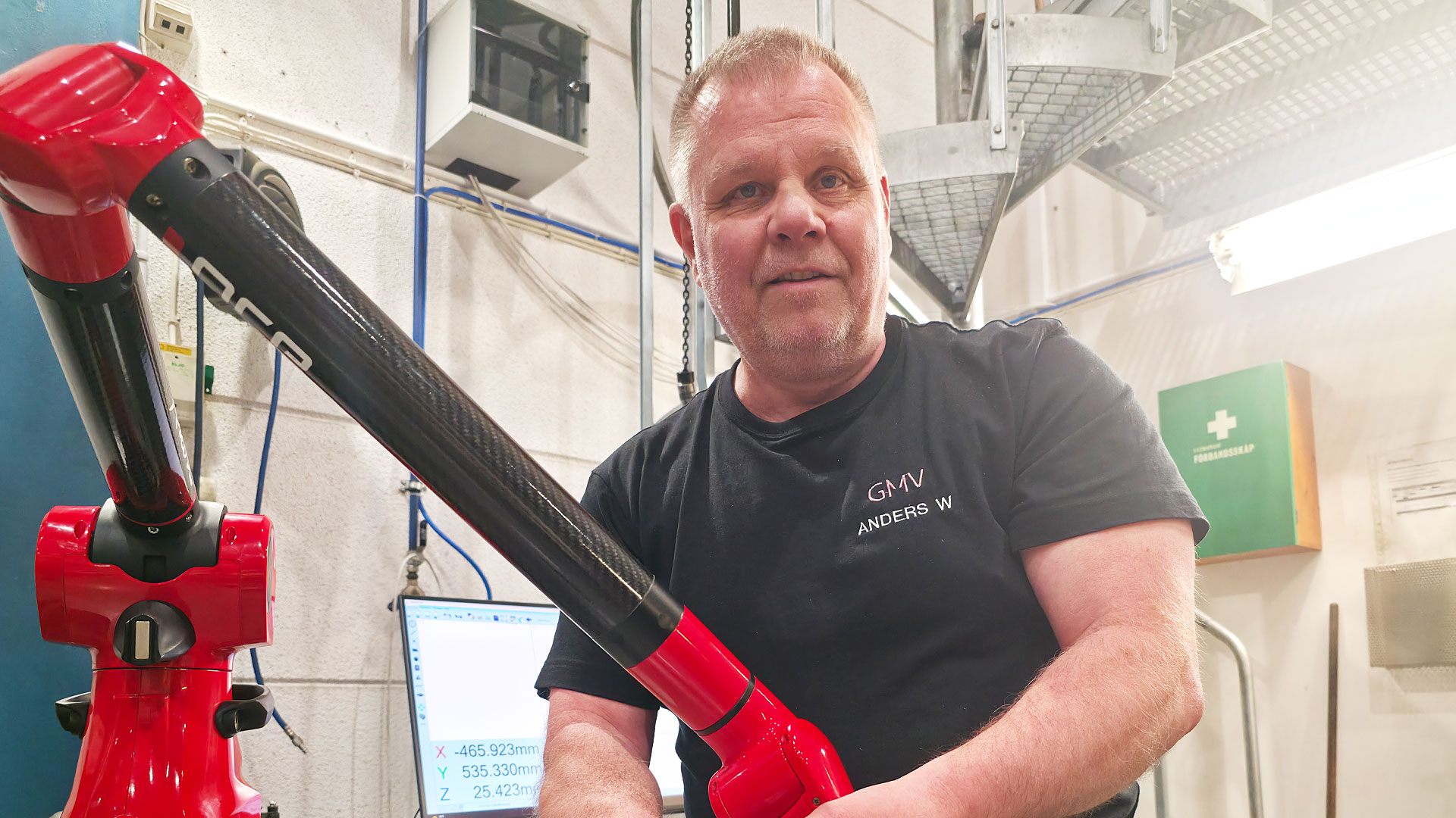 Anders Waldehag jobbar med logistik på GMV