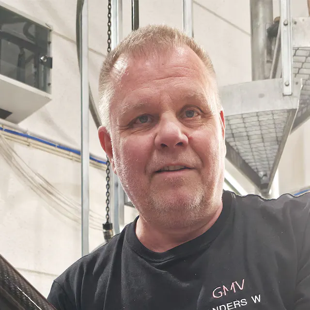 Anders Waldehag arbetar med slukontroll av logistik på GMV