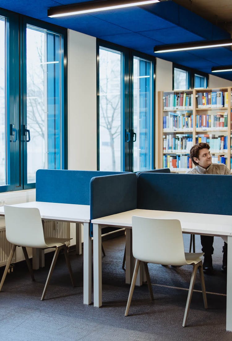 Gemeinsames Arbeiten in der Bibliothek