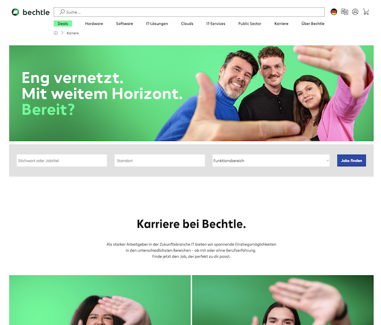 Website der Bechtle AG