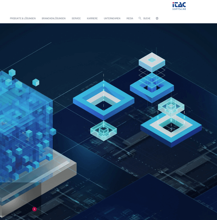 Website der iTAC Software AG