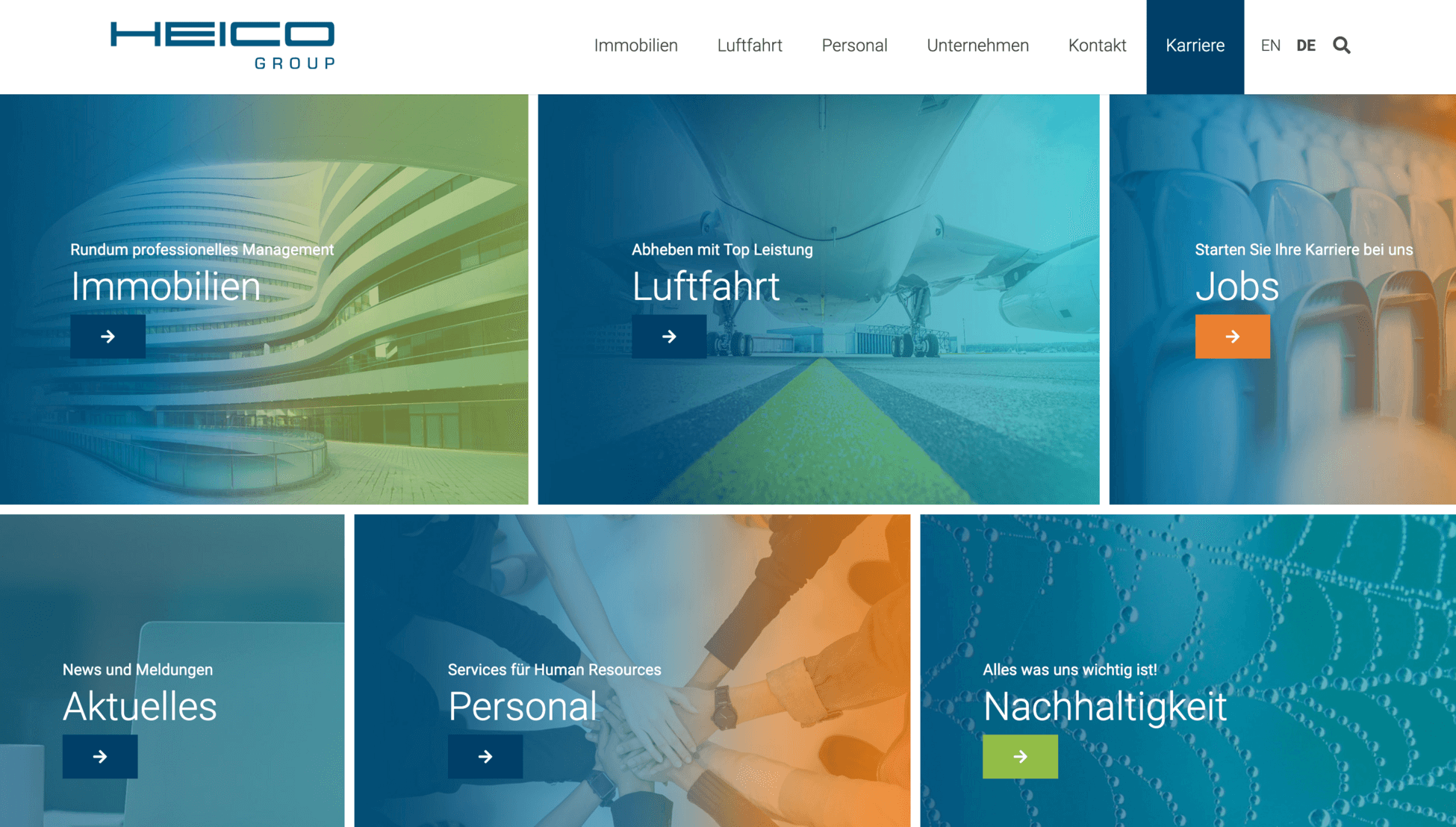 Website von HEICO