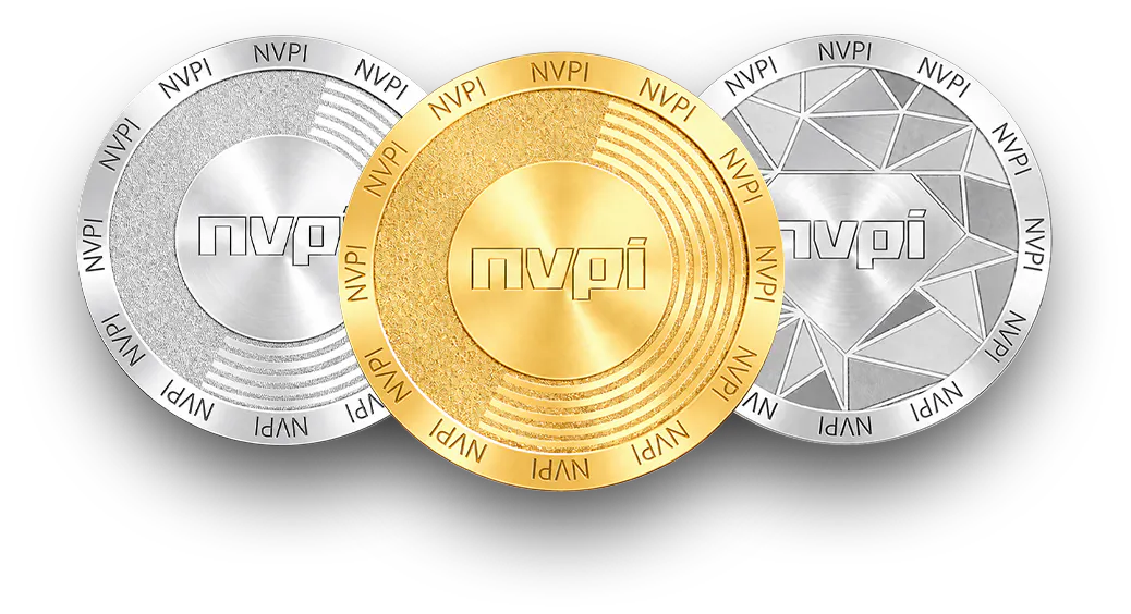 Penningen goud/platina/diamant