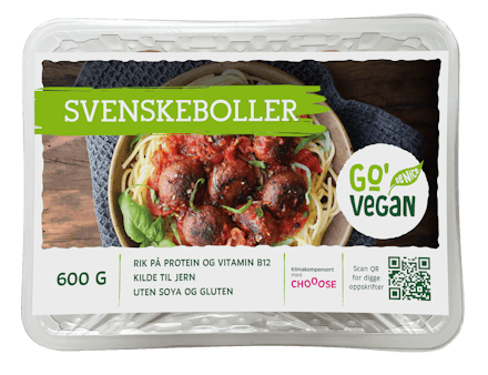 Go'Vegan Svenskeboller 600 g, fryst