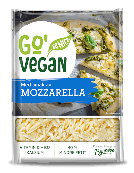 Go'Vegan Revet, smak av Mozzarella 