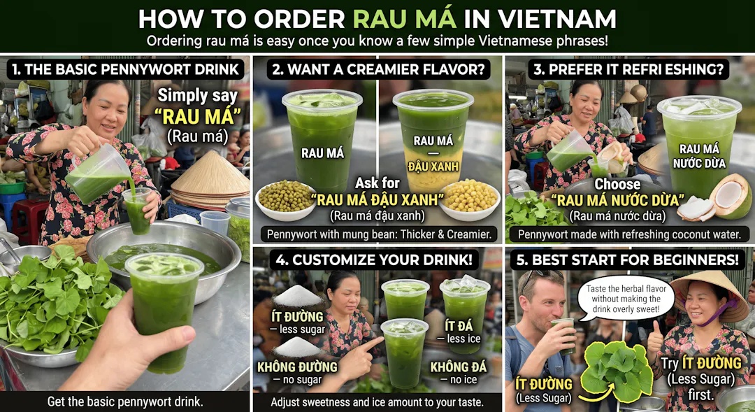 How to Order Rau Má in Vietnam