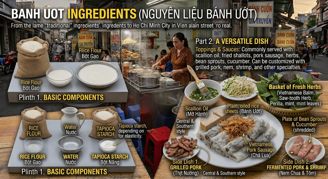 Banh Uot Ingredients