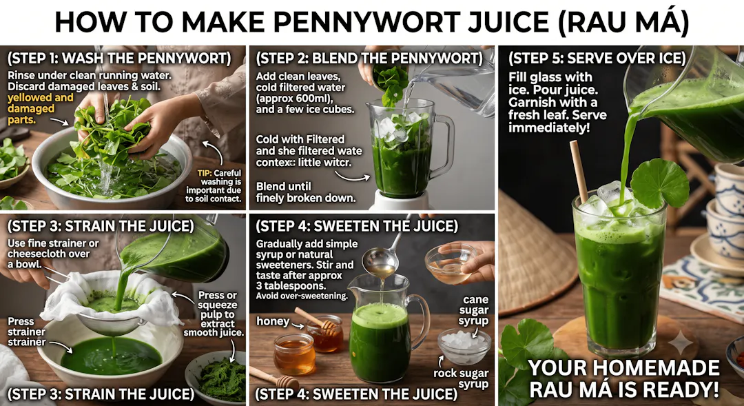 How to Make Pennywort Juice