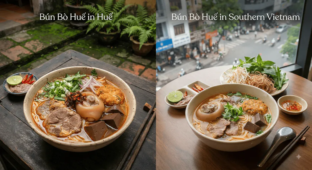 Regional Variations of Bún Bò Huế
