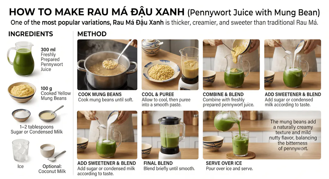 How to Make Rau Má Đậu Xanh