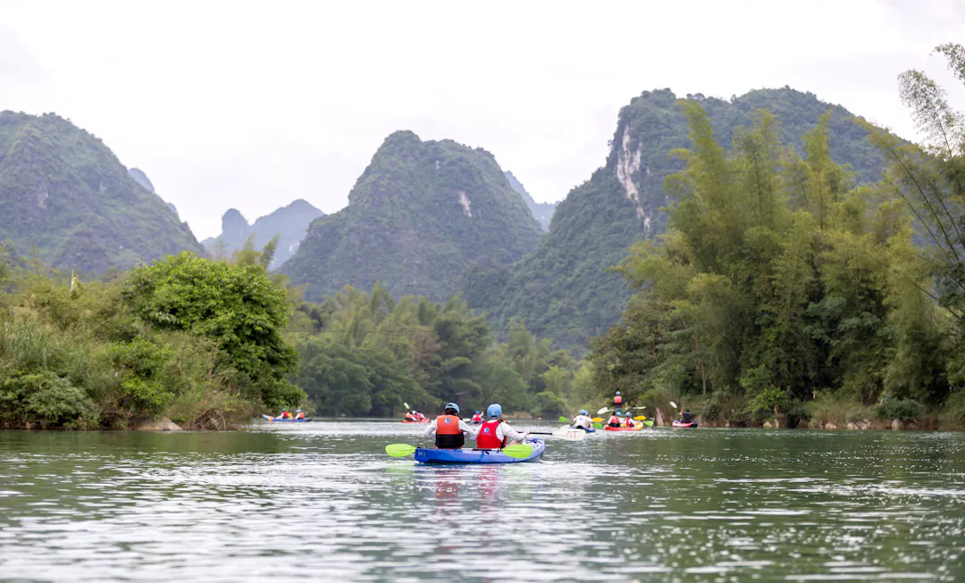 Bamboo Rafting on the Quay Son River