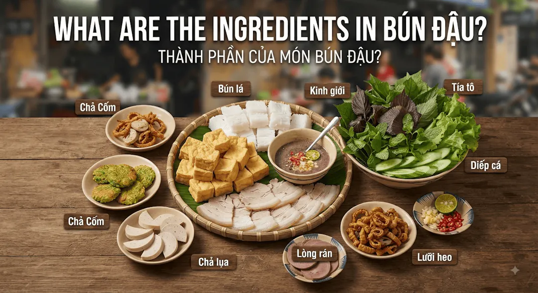 What Are the Ingredients in Bún Đậu?