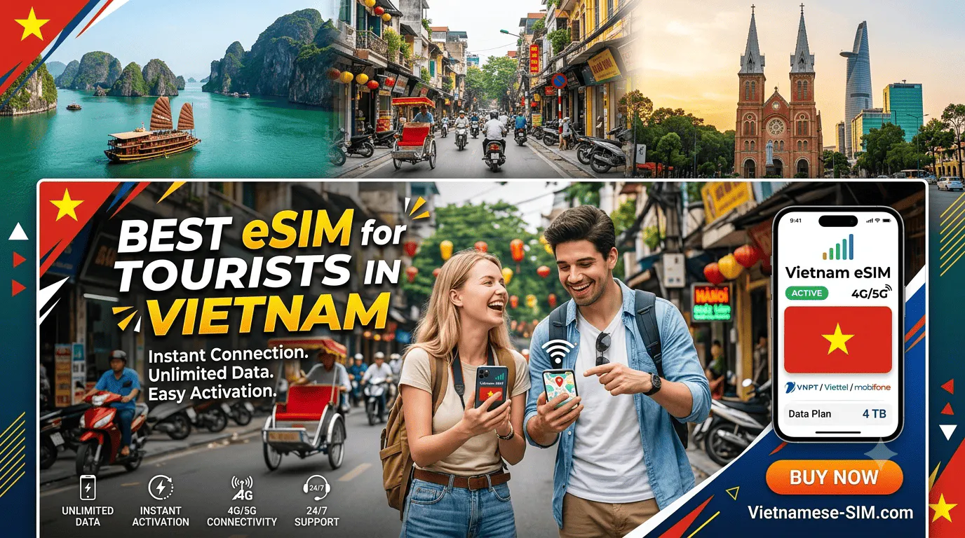 Best eSIM for Tourists in Vietnam: Top Providers, Plans & How to Activate