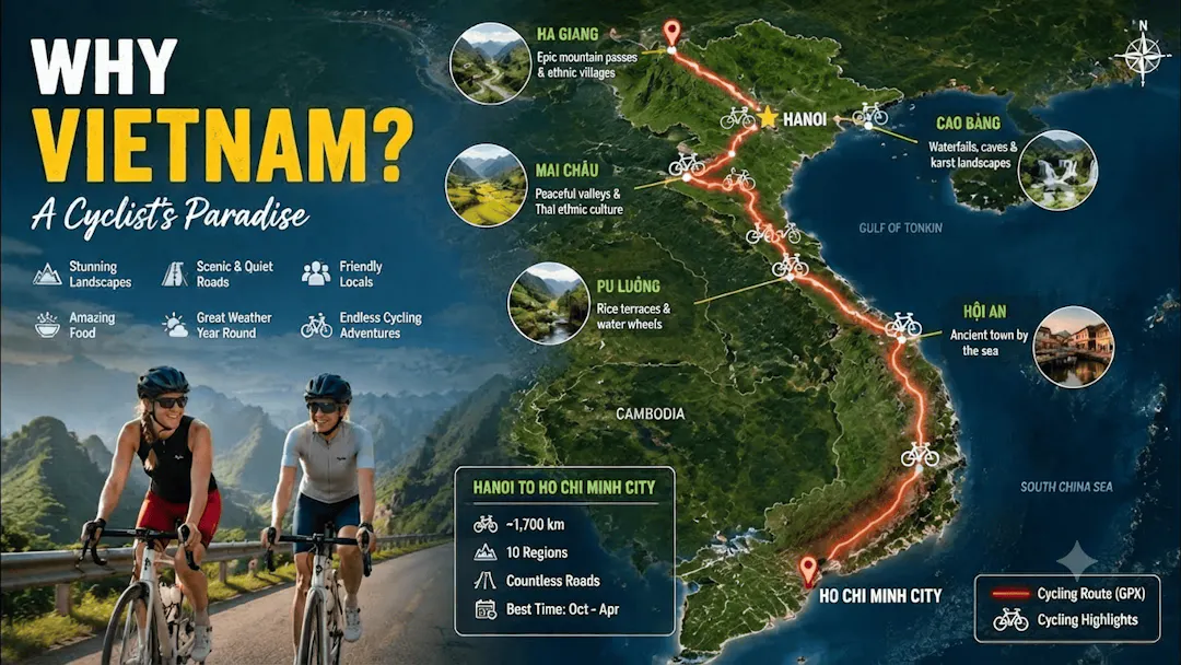 Vietnam Cycling Itineraries