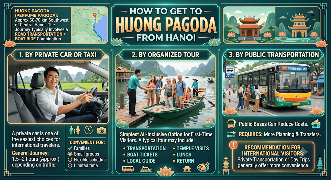 How to Get to Huong Pagoda from Hanoi