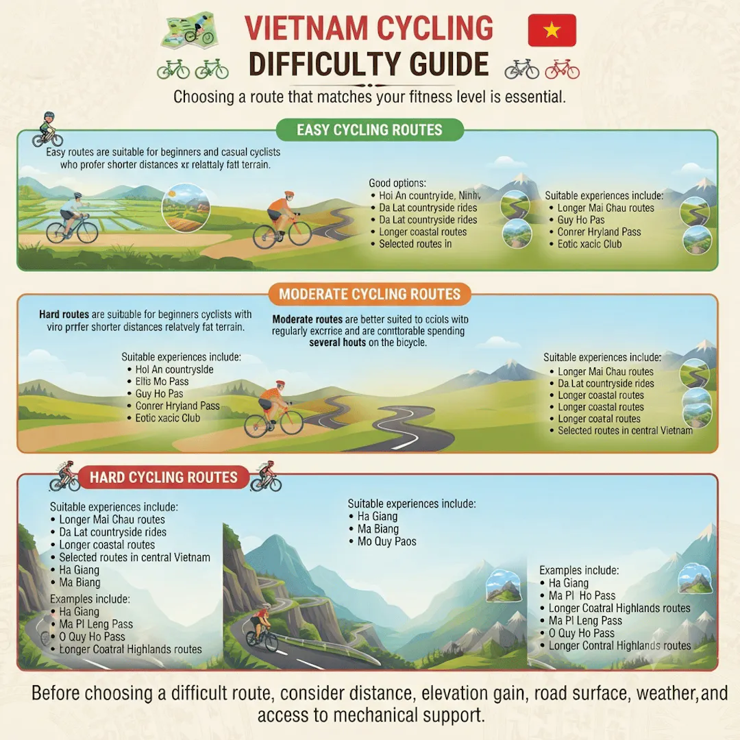 Vietnam Cycling Difficulty Guide
