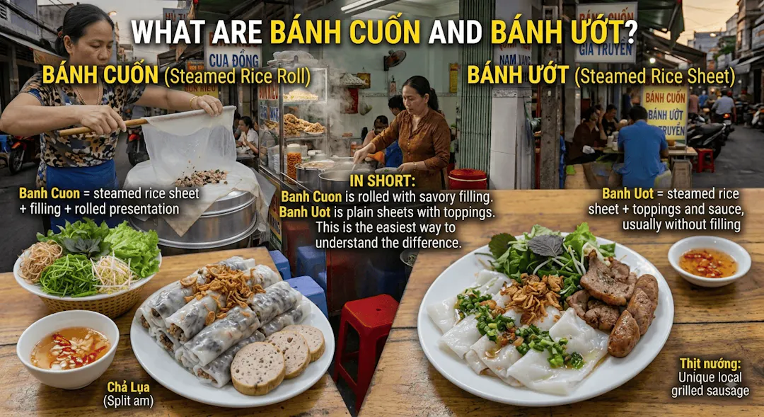 What Are Banh Cuon and Banh Uot?