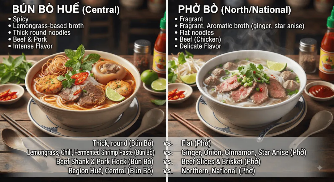 What Makes Bún Bò Huế Different From Phở?