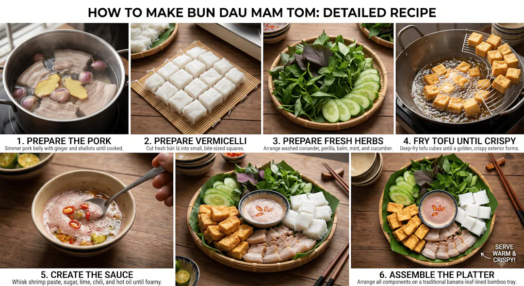How to Make Bun Dau Mam Tom