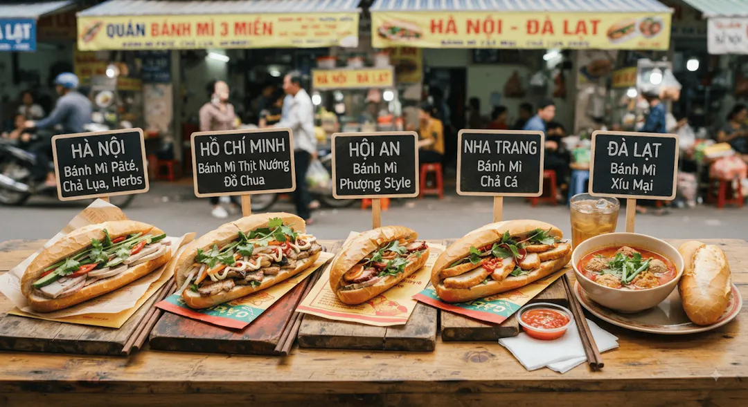 Regional Bánh Mì in Vietnam