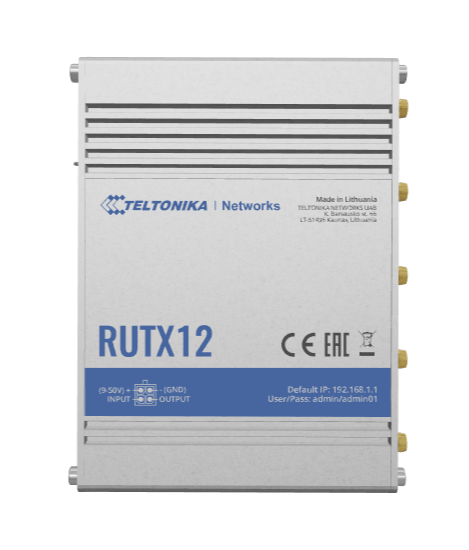 Teltonika RUTX12 supported by GpsGate