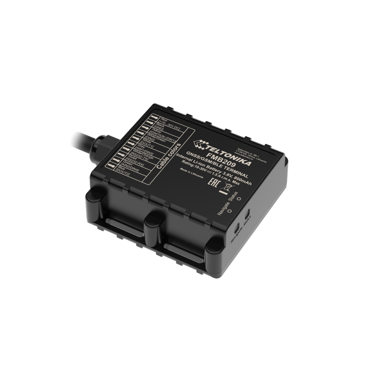 Teltonika FMB209 tracking device supported by GpsGate
