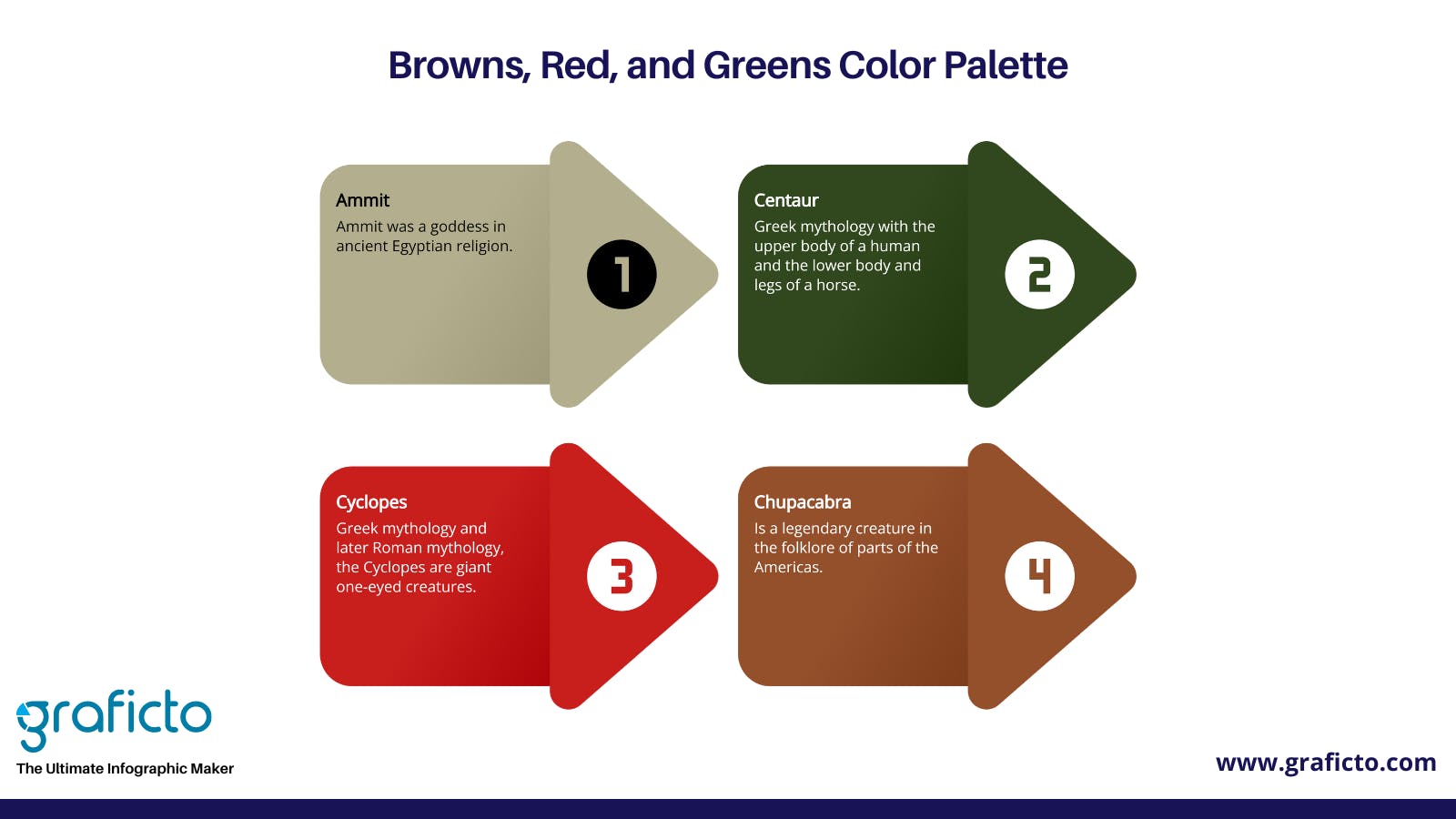 Browns, Red, and Greens graficto Christmas Color Palettes