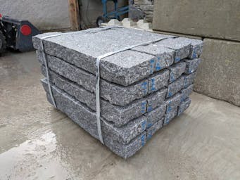 One tonne crate of split granite kerbs