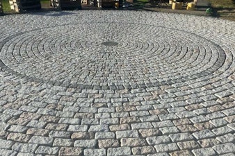 Patios Using Granite Setts