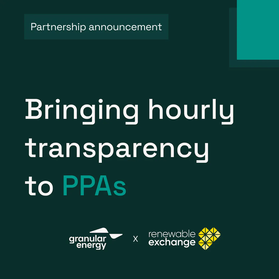 Granular Energy and Renewable Exchange partner