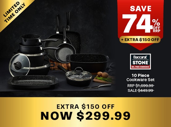 Hot Deal - $150 OFF Stone 10 Piece Cookware Set