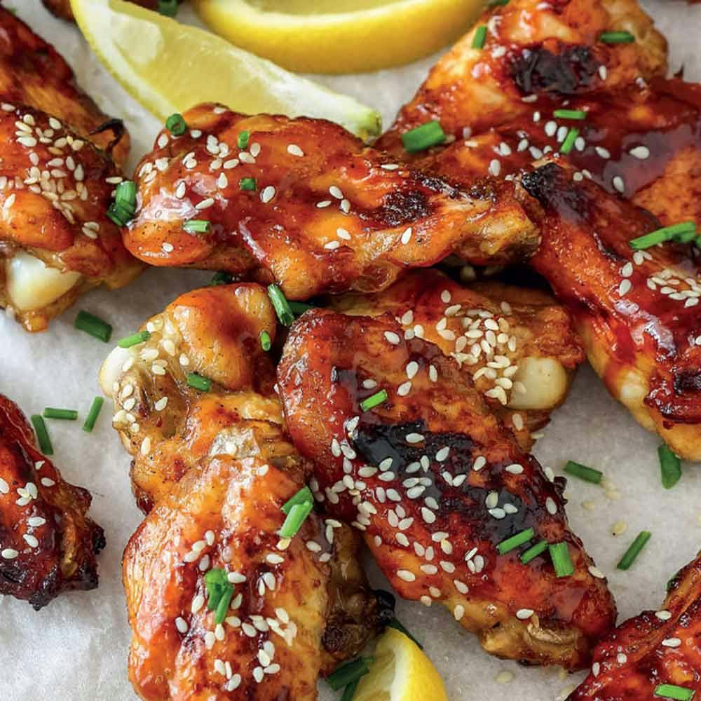 Air Fryer Honey Glazed Spicy Soy Chicken Wings recipe - Baccarat Blog ...