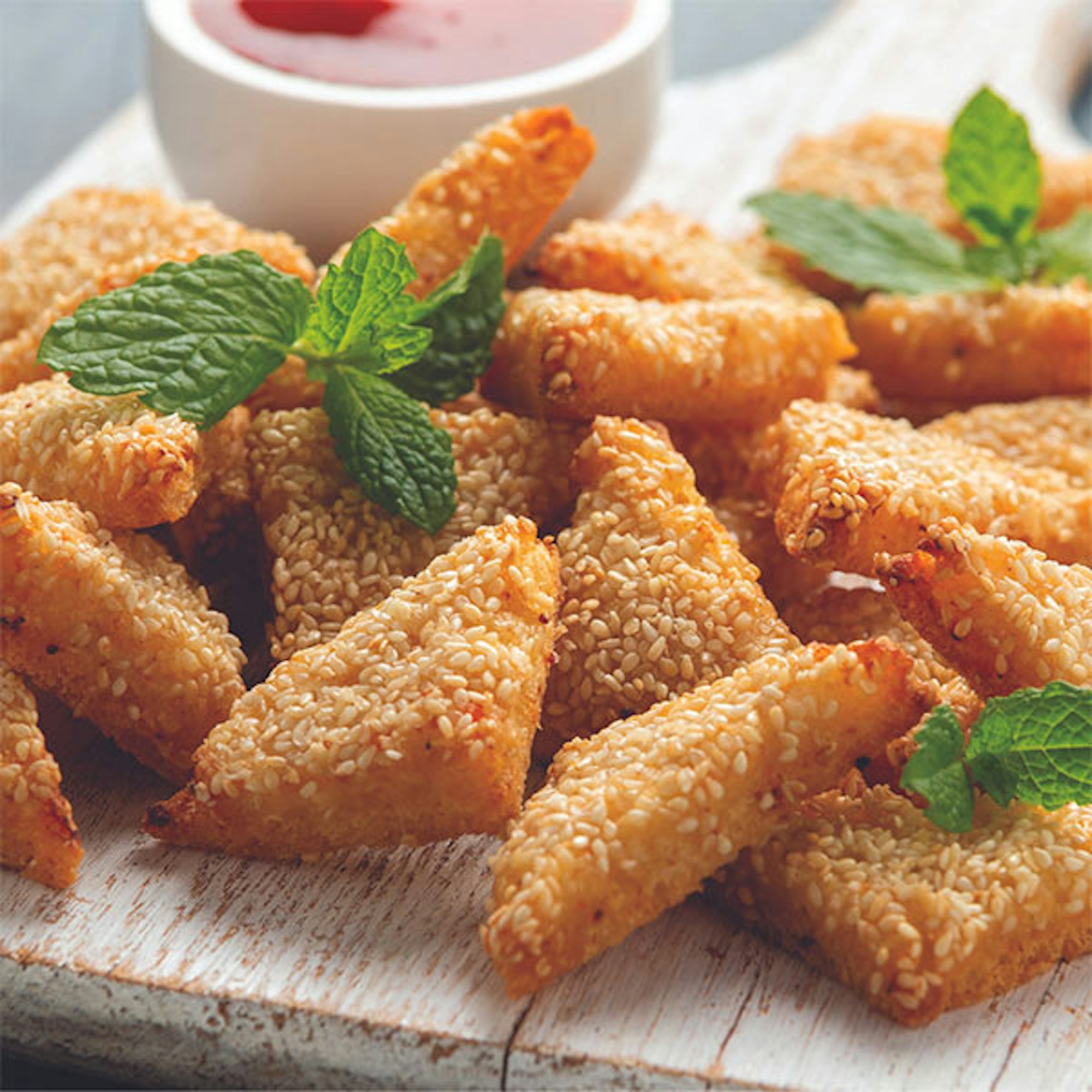 Air Fryer Sesame Prawn Toast recipe. Baccarat The Healthy Fry 9L Air Fryer.