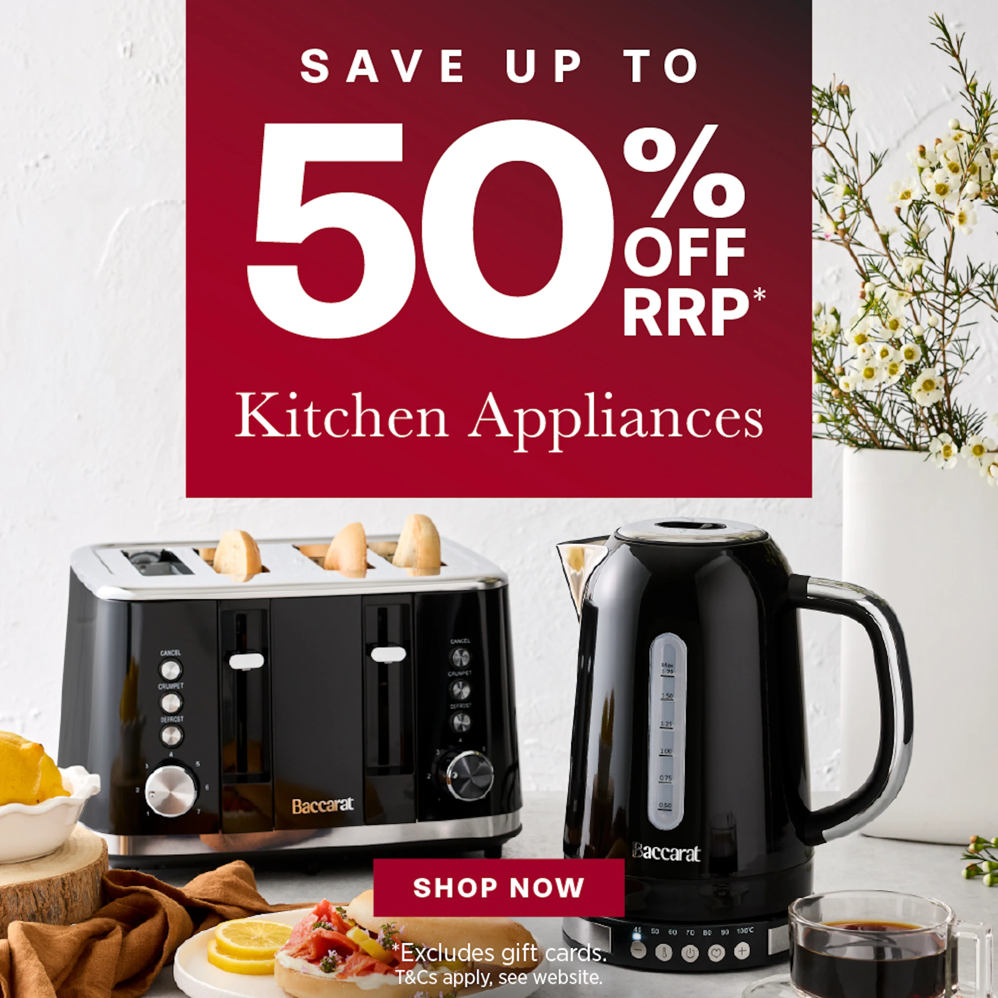 BACCARAT KITCHEN APPLIANCES - UP TO 50% OFF