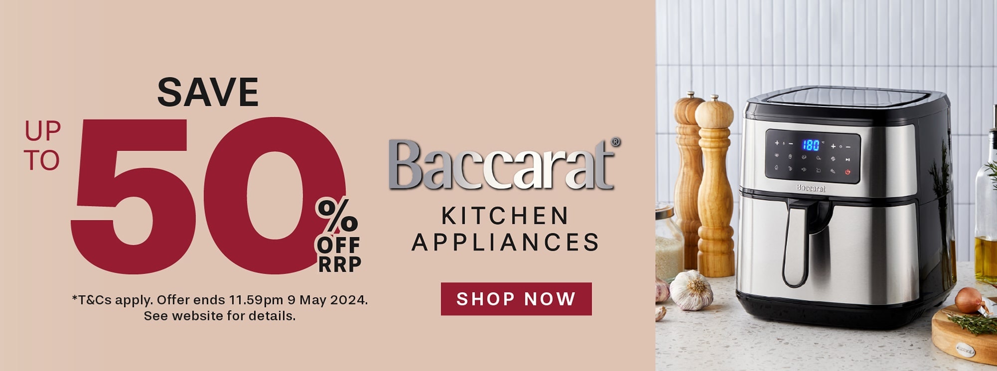 Save up to 50% Off Kitchen Appliances
